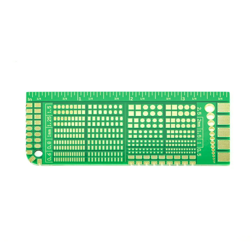 IFlight FPV Solder Practice PCB Board Single Piece, 40×100mm Gold Plated Soldering Training Board for RC Drone Hobby Beginners