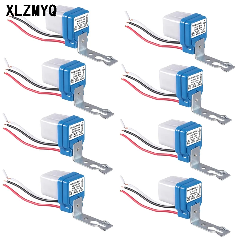 10pcs AS-10 Street Lamp Light-Operated Switch 10A 12V 24V 110V 220V Waterproof Automatic Light Induction Switch Switches