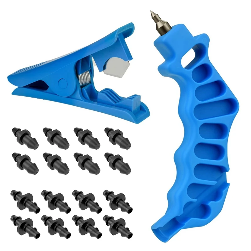 

Drip Irrigation Punch Tool, 1/4 Inch Irrigation Sprinkler Hose Cutter Drip Tube Hole Punch Tool For 1/4 Inch Drip Tubing