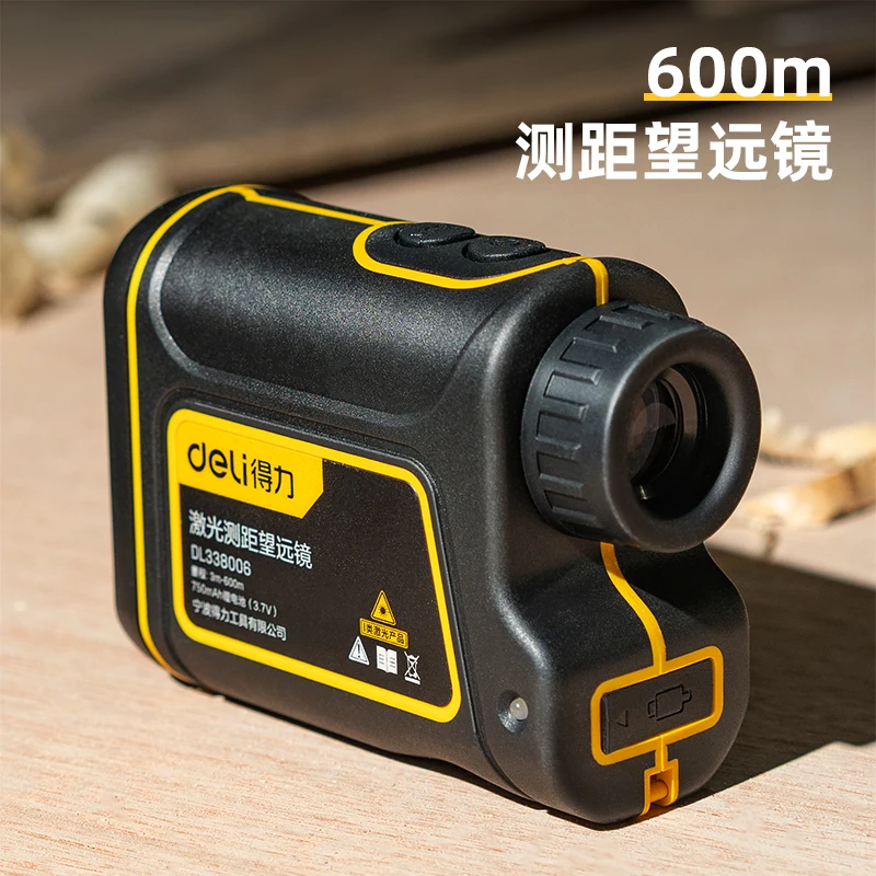 deli Outdoor Angle and Height Measurement Golf Distance measurement electronic ruler DL338006 Laser ranging telescope 600 meters