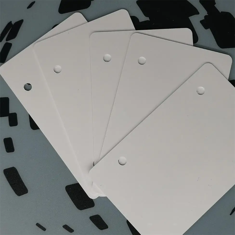 1PCS Evolis Seaory ID Card Printer For Special IC PVC White Card Chip ID Card Double-sided Film Coating 86*54mm Backed Card