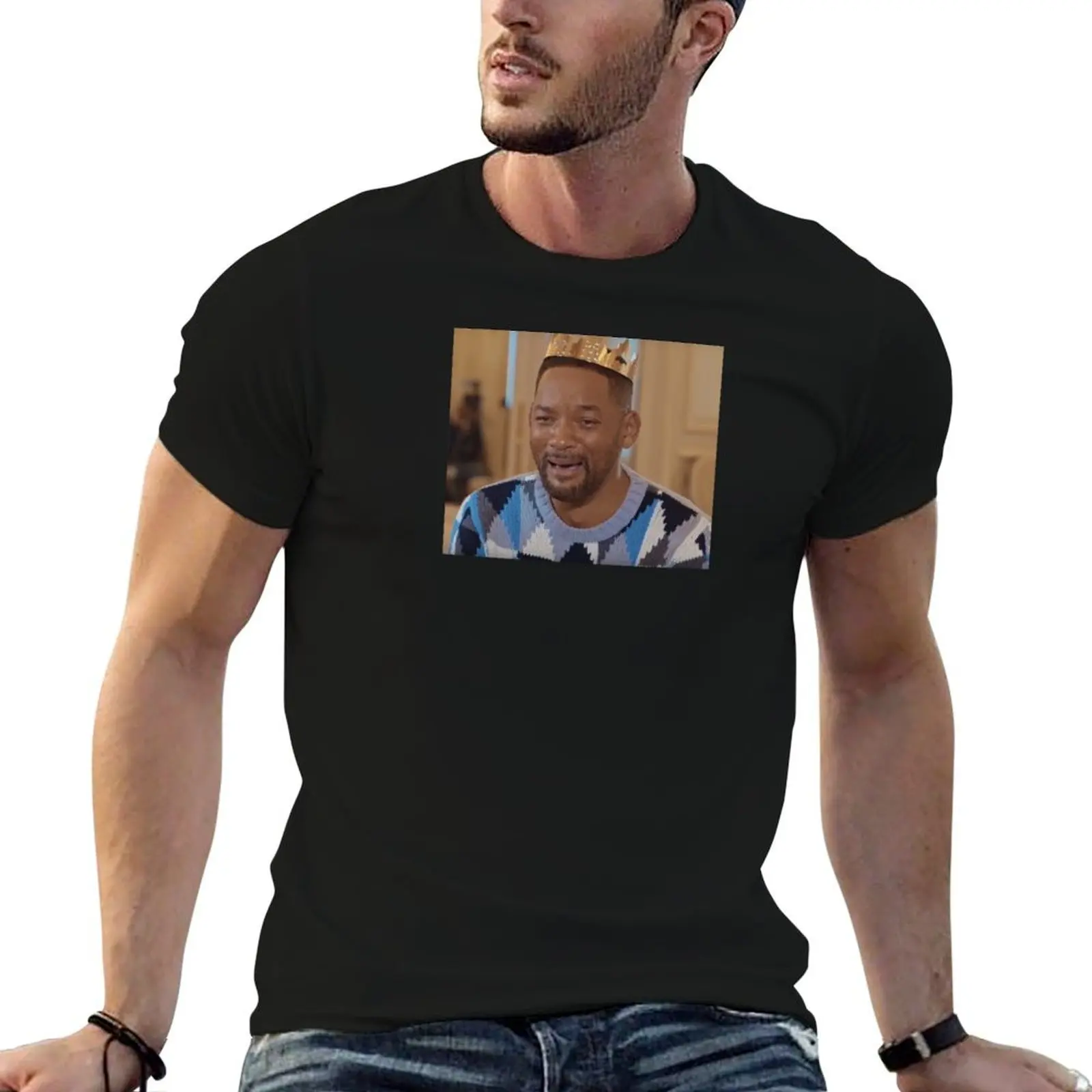 WILL SMITH CRYING T-Shirt designer shirts Man t-shirt tshirts for men