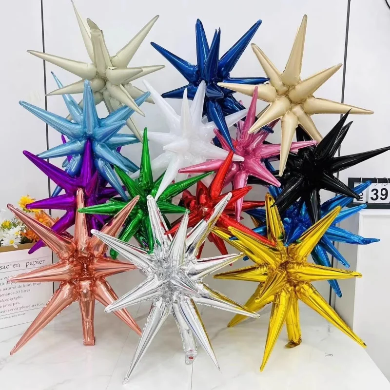

22inch One-piece Exploding Star Aluminum Film Balloon Wedding Opening Birthday Party Layout Holiday Decorations Water Drop Ballo