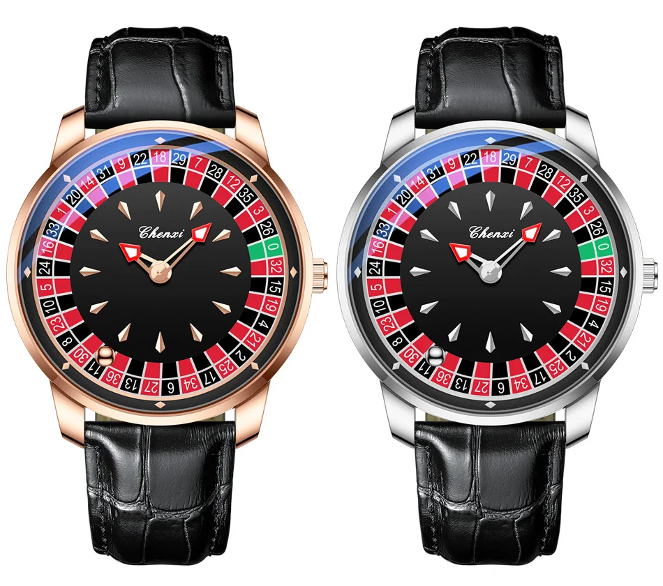 CHENXI 636 Casual Roulette Rotierende Herren-Quarzuhr 3ATM Wasserdicht Leuchtende Zeiger Herren-Armbanduhr Reloj Hombre (Ohne Box) – Detail 7
