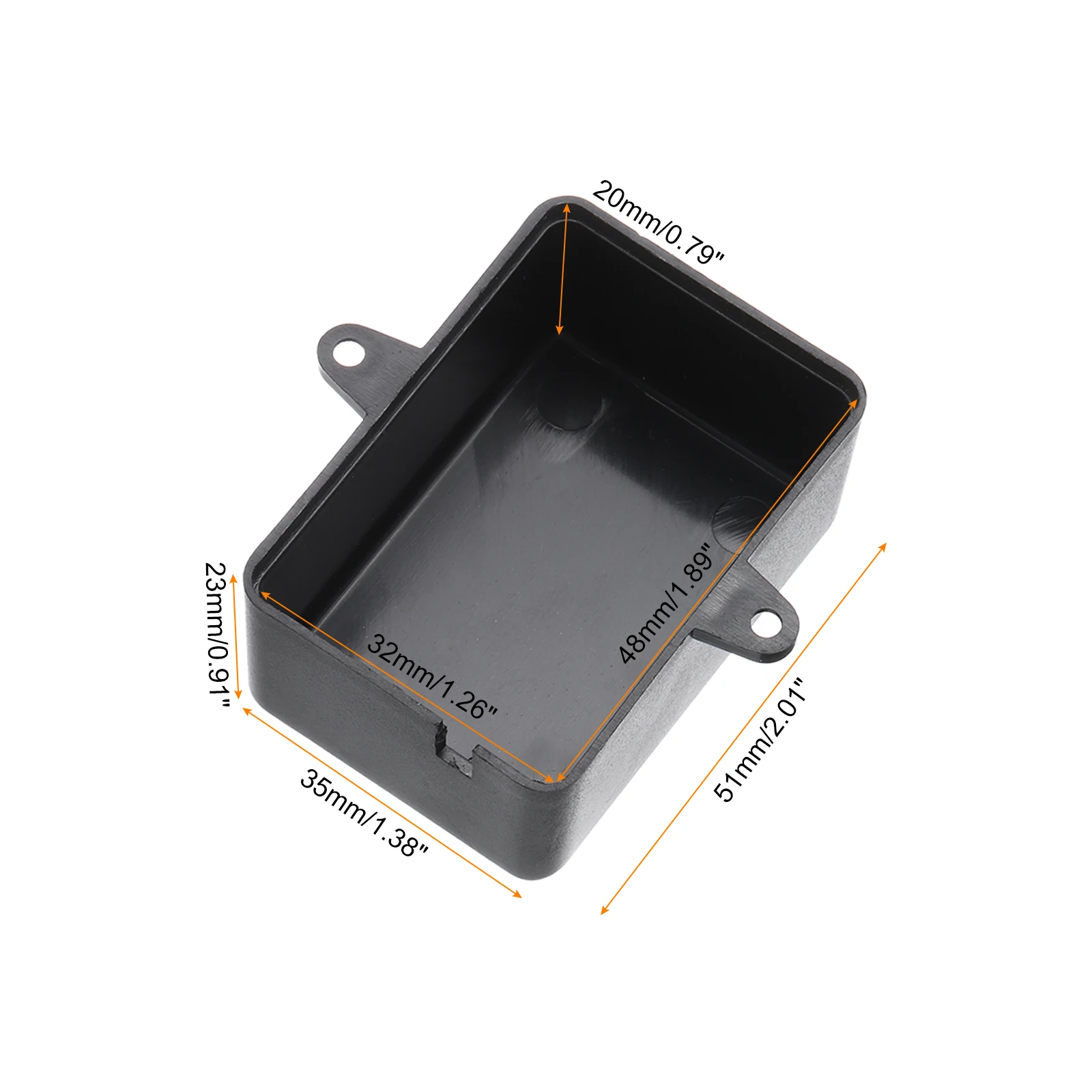 20Pcs Black ABS Junction Box Dustproof DIY Electronic Wiring Box Enclosure Project Case Housing Instrument Case Electronic Cases