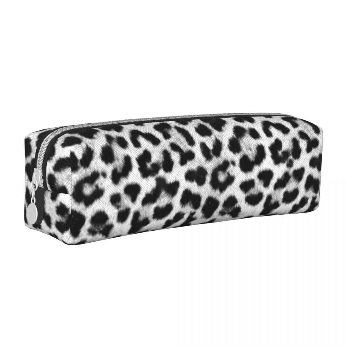 Simpatico astuccio con stampa leopardata in bianco e nero Pencilcases mimetici penna bambini borse a matita di grande capacità studenti cerniera