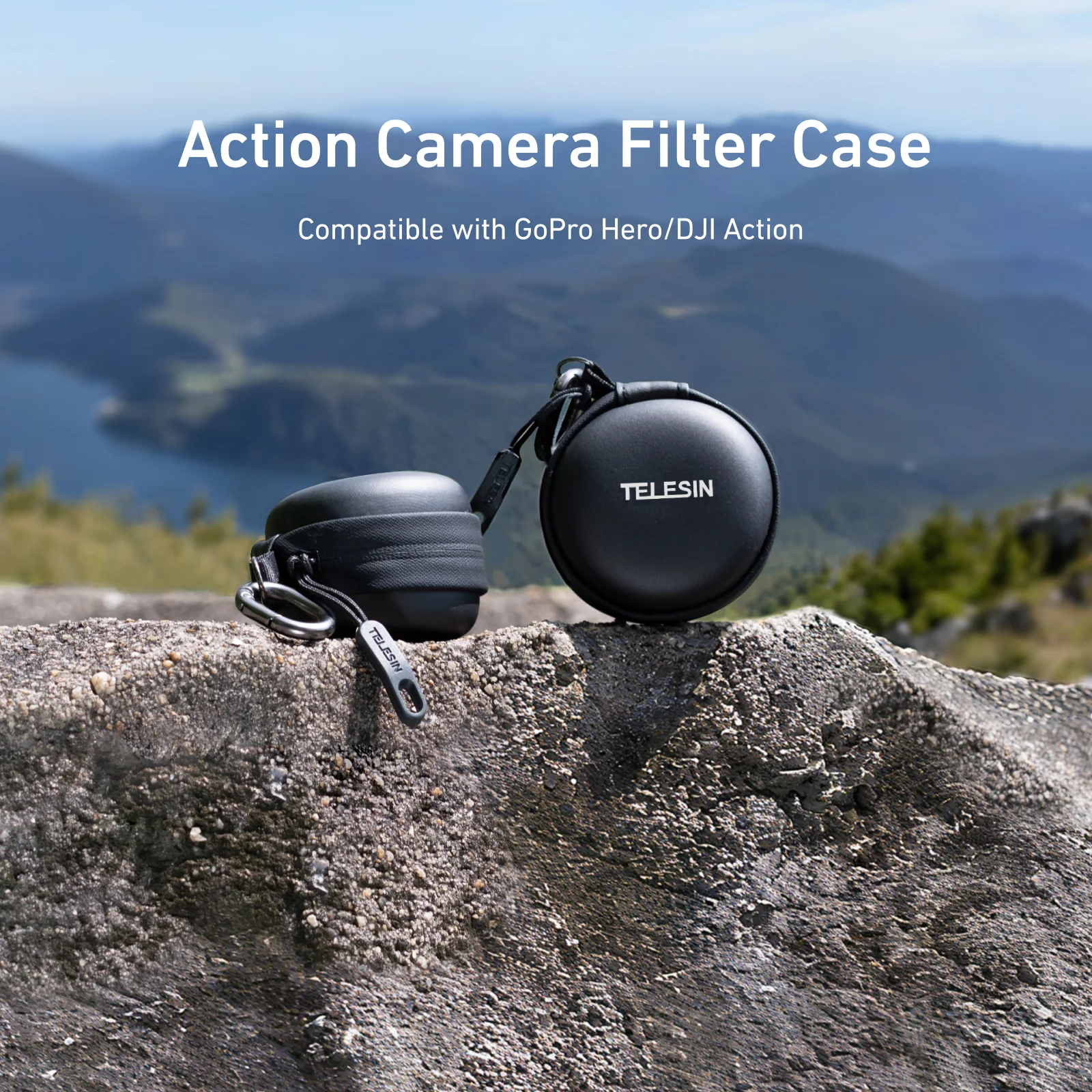 

Telesin Filter Storage Bag for Action3/4/5pro Portable Compact Waterproof for Action3/4/5pro for Sports Camera Accessories