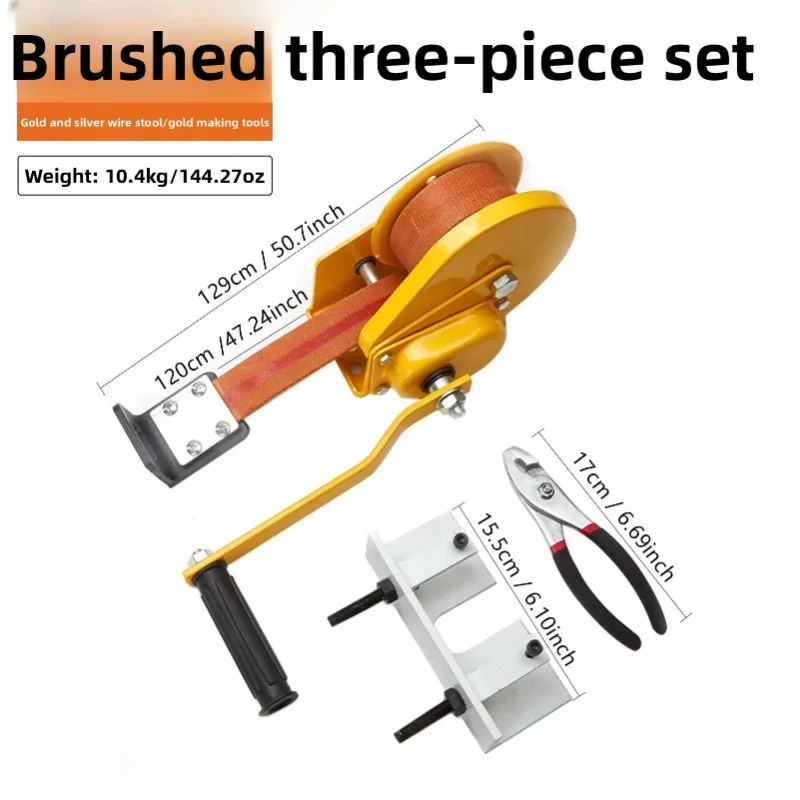 Desktop Small Manual Wire Drawing Bench Jewelry Wire Making Forming Machine Jewellery Tools Gold Silver Wire Pulling Draw Bench