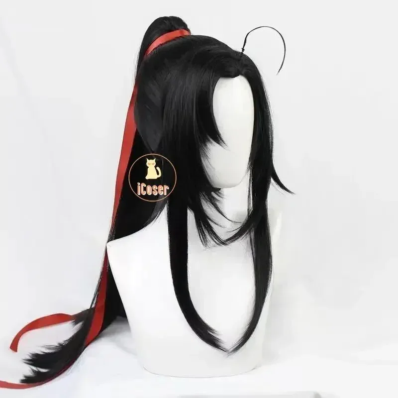 CyMo Dao Zu Shi Wei Wuxian Hanfu Косплей Костюм Wei Ying Robe Флейта Yiling Патриарх Грандмастер демонического культивирования Кимоно