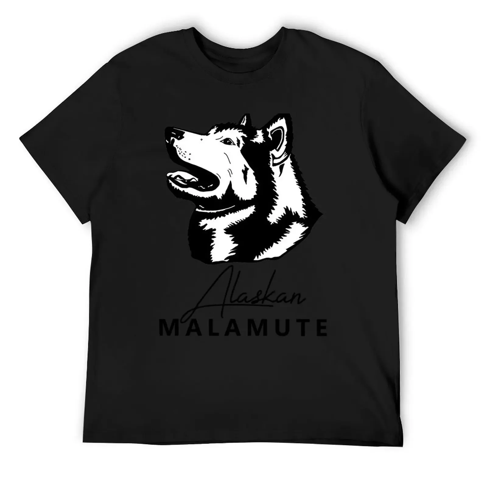 

Alaskan Malamute Headstudy T-Shirt basketball graphic tees baggy shirts plus sizes street wear mens tall t shirts