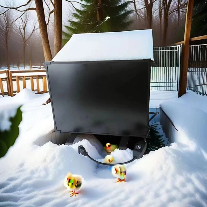 Aluminum Alloy Chicken Coops Heater Panel 145W Heaing Device for Winter Warmth
