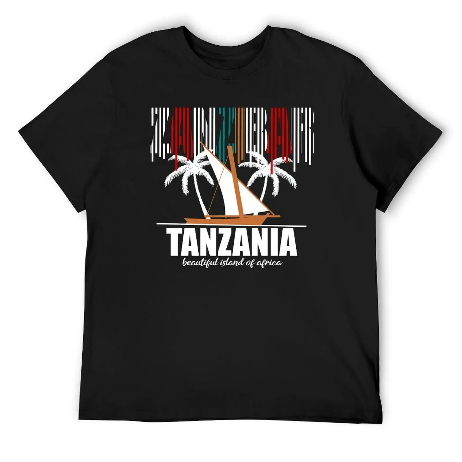 Tanzania zanzibar T-Shirt graphics plus size clothes funny t shirts men