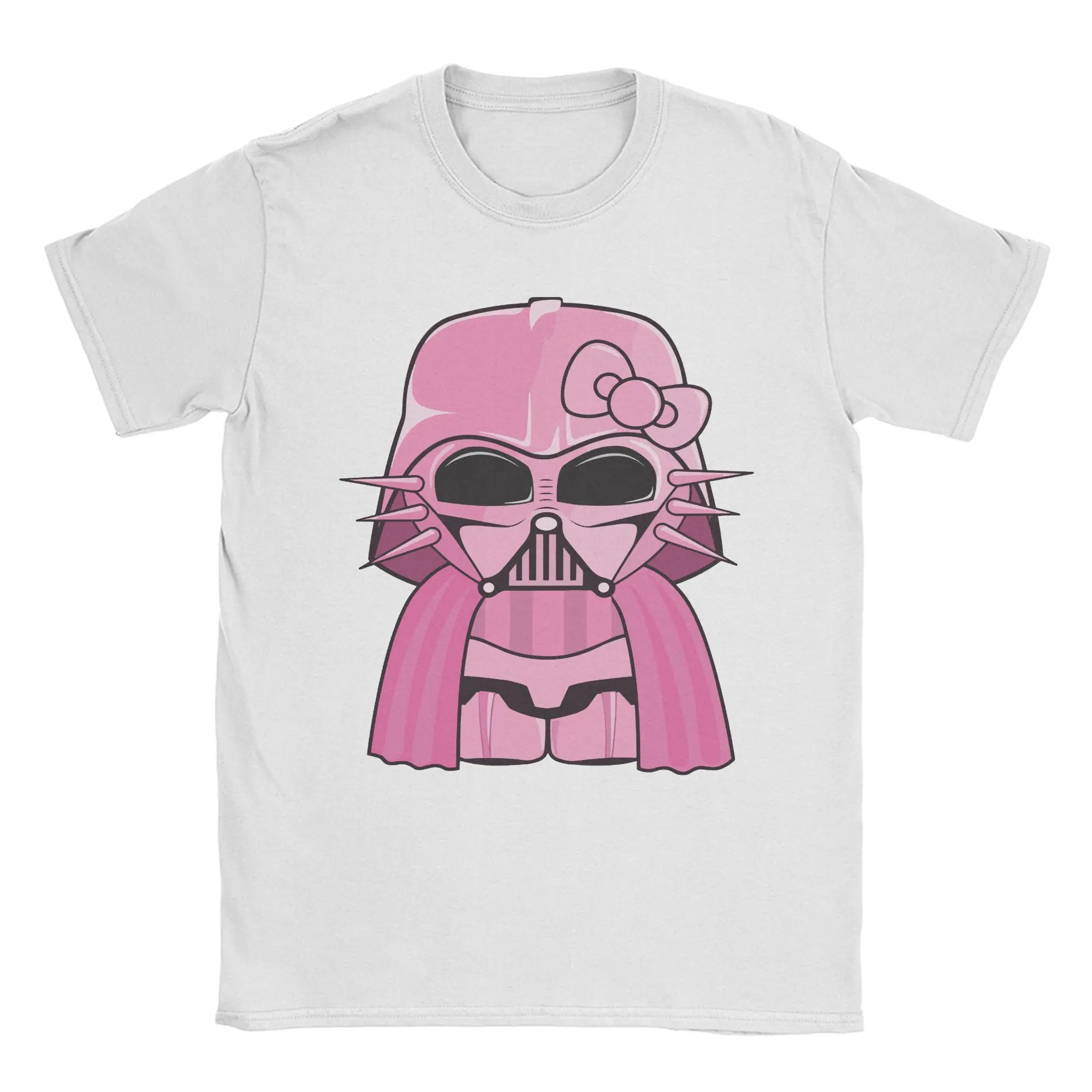 

Pink Vadered Hello Kitty T Shirt for Men Cotton Vintage T-Shirts Round Collar Tees Short Sleeve Clothing Big Size