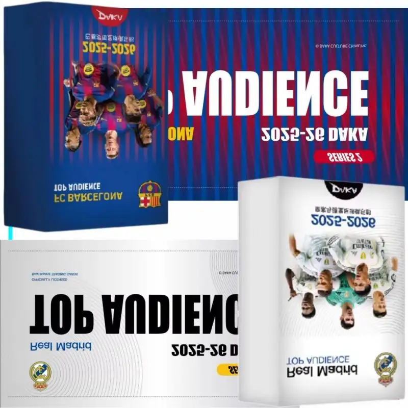 

DAKA Top Audience Real Madrid Barcelona Football Trading Cards Sealed Box Limited Parallel Numbered Autograph Cards Collect