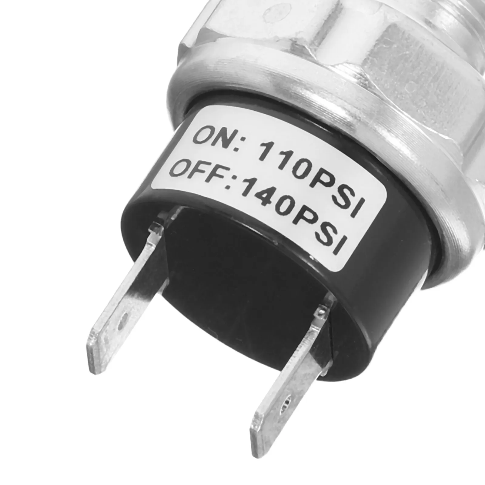 Heavy Duty Air Compressor Pressure Switch – Tank Mounted, Threaded, Automatic Control Valve for Train Horns & Industrial Tools