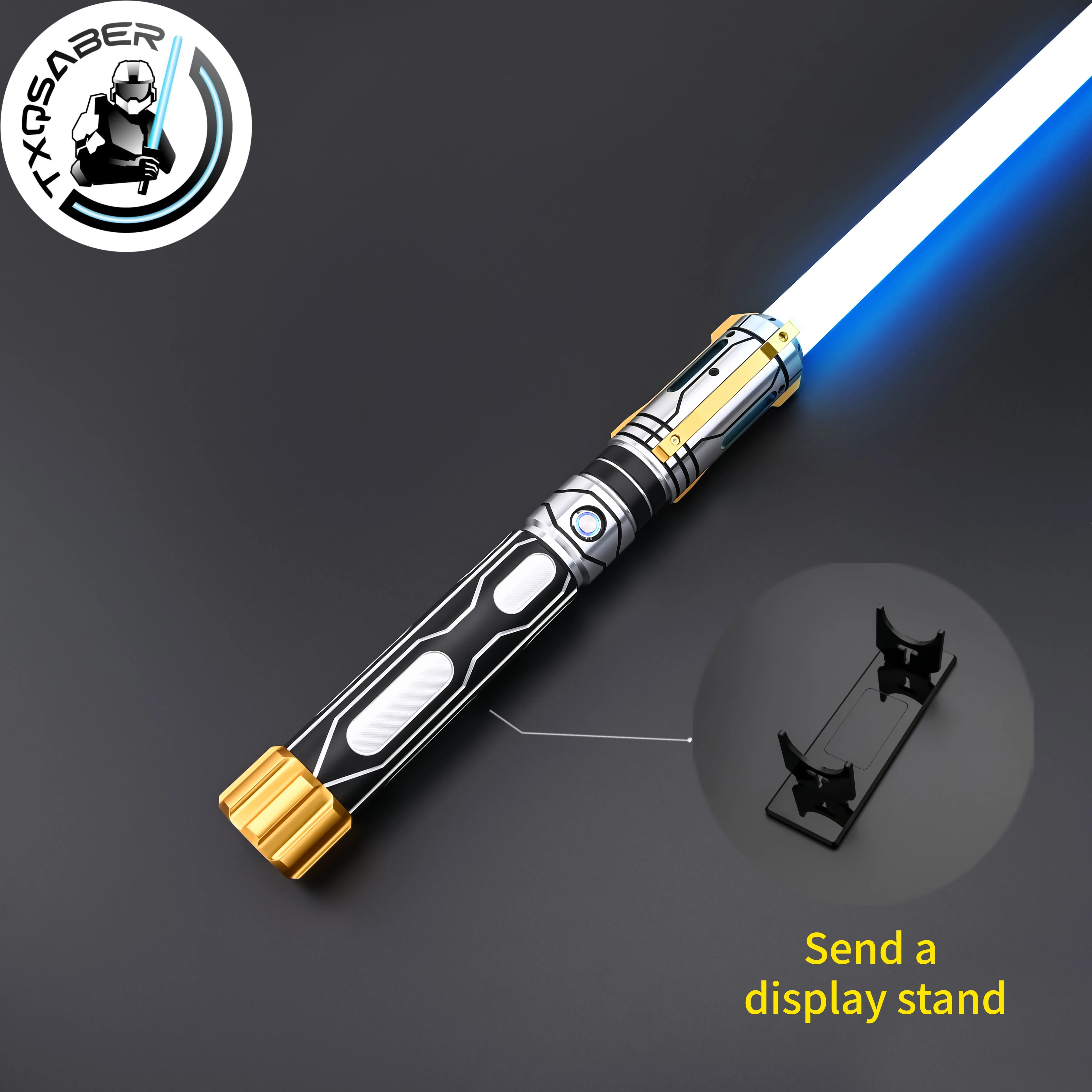 TXQSABER Lightsaber Ghost Noe Pixel Light Sword Cosplay Toys Smooth Swing FOC 12 Colors Changing LED Metal Handle Light Sword