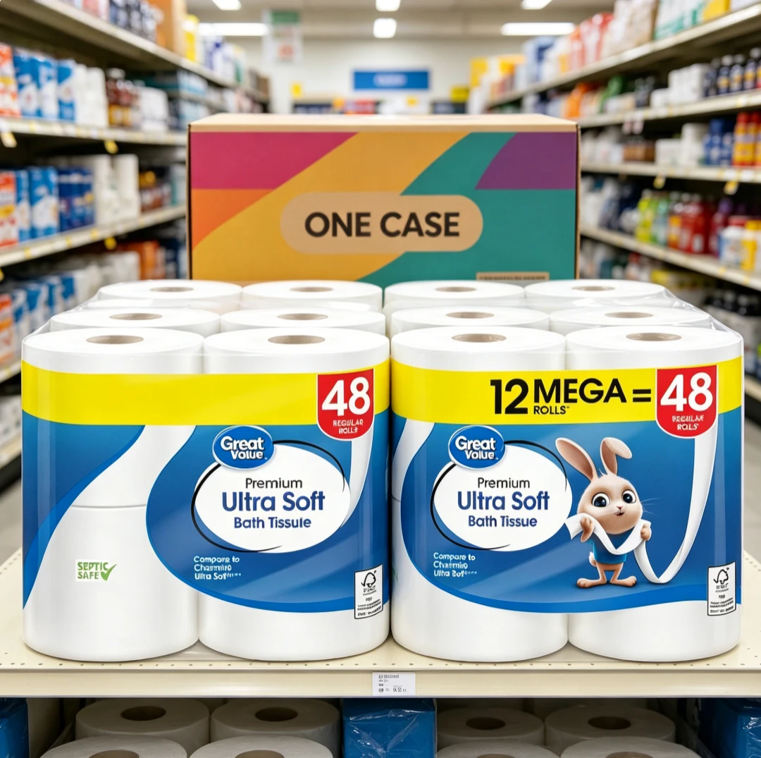 Large-capacity household Ultra Soft Toilet Paper Mega Rolls Plush Bath Tissue Comparable to Premium Brands