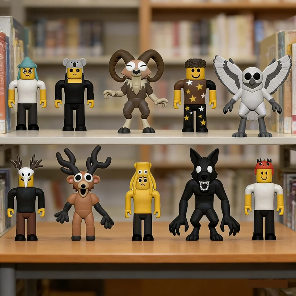 Cadeau 1-24 stuks Nachten in het Bos blind box figuren beeldje uil geit wolf hert 99 Nachten in het Bos beeldje plastic speelgoed cadeau