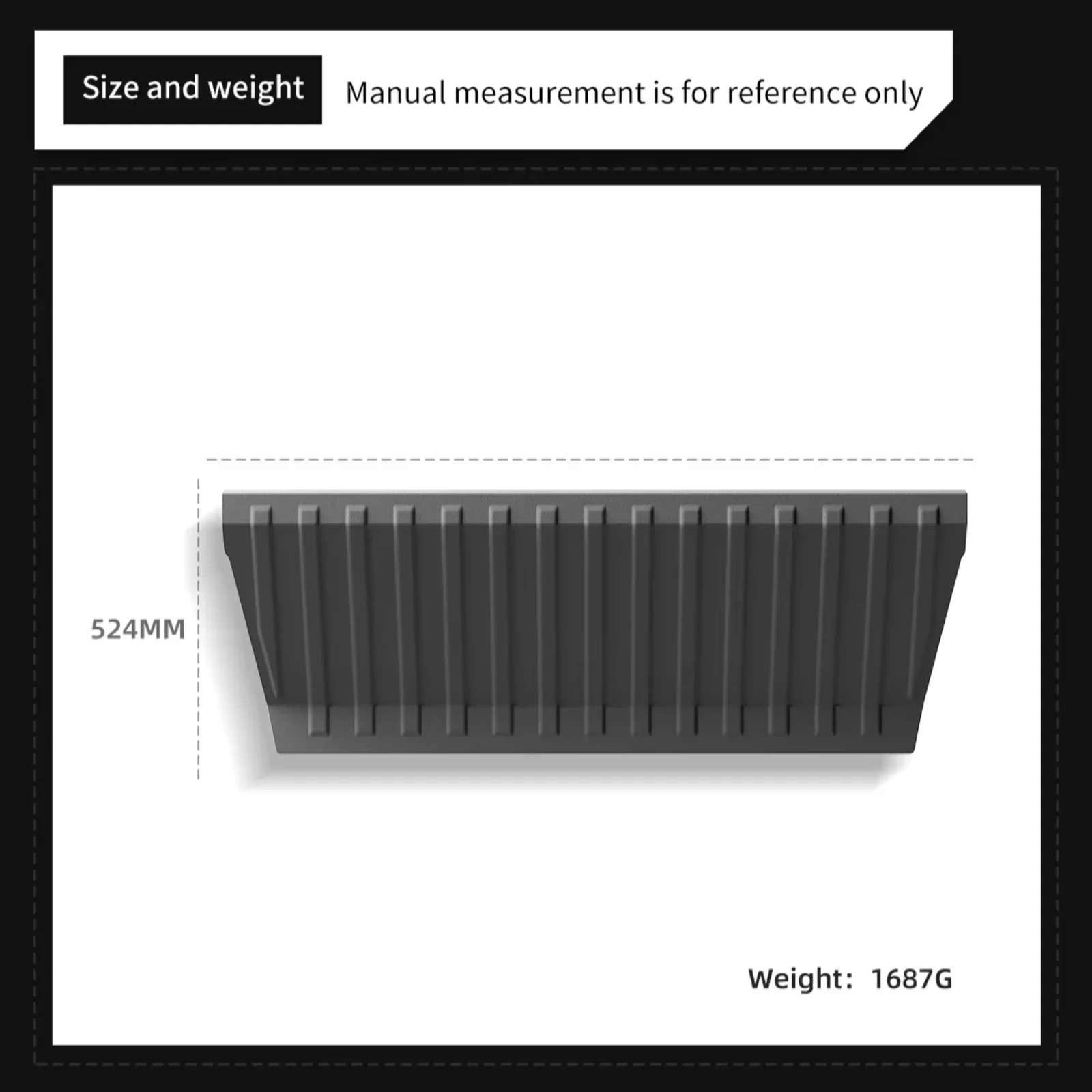 LUCKEASY Rear Trunk Front Protective Pad for Tesla Cybertruck 2024-2026 Trunk Liner Cargo Backrest Mat Car Pickup Truck Black