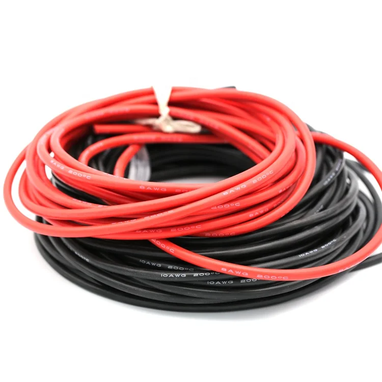 30PCS 600V Soft Flexible Heat-Resistant 10AWG Silicone Wire Cable For RC Drone Boat Model For Lipo Battery Electrical RC Boat Pa