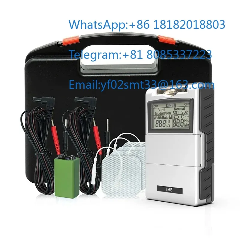 Digital Muscle Stimulator Massager Device TE-NS7000 Full Set With Complete Supporting Accessories