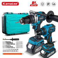 Kamolee 13MM Brushless Electric Impact Drill Cordless Electric Screwdriver Home DIY Power Tools For Makita 18V Battery