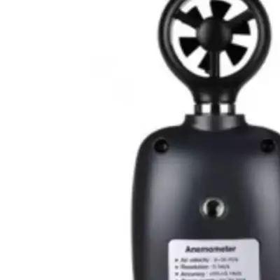 WT82 Digital Anemometer Handheld Wind Temperature Meter 0-30m/s High Accuracy ABS Black Air Flow Gauge Tool