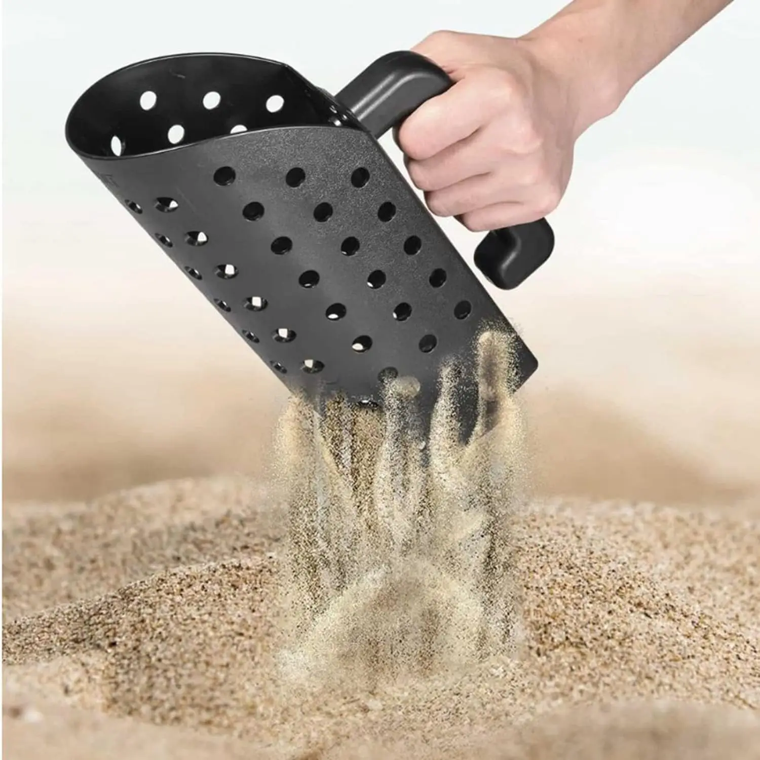 Sand Scoop Shovel,Detecting Accessories for Kid & Adult Metal Detector,Sand Sifter Treasure Hunting & Digging Tool at The Beach