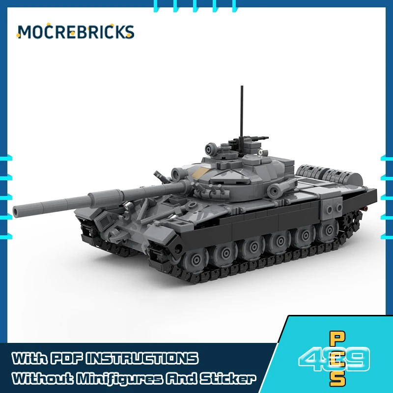 

﻿ MOC-154248 Военная серия T-72A Основный боевой танк T-80U Сборная модель Строительные блоки Игрушки Кирпичи Детский рождественский подарок