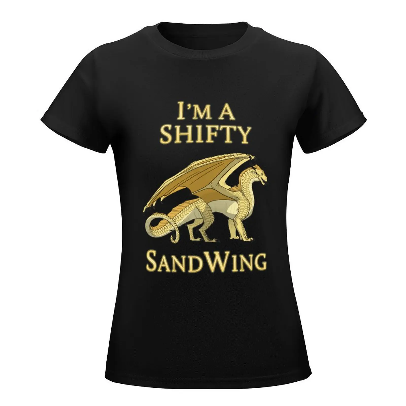 I'm a Shifty SandWing T-Shirt plus size tops animal print shirt for girls lady clothes cat shirts for Women