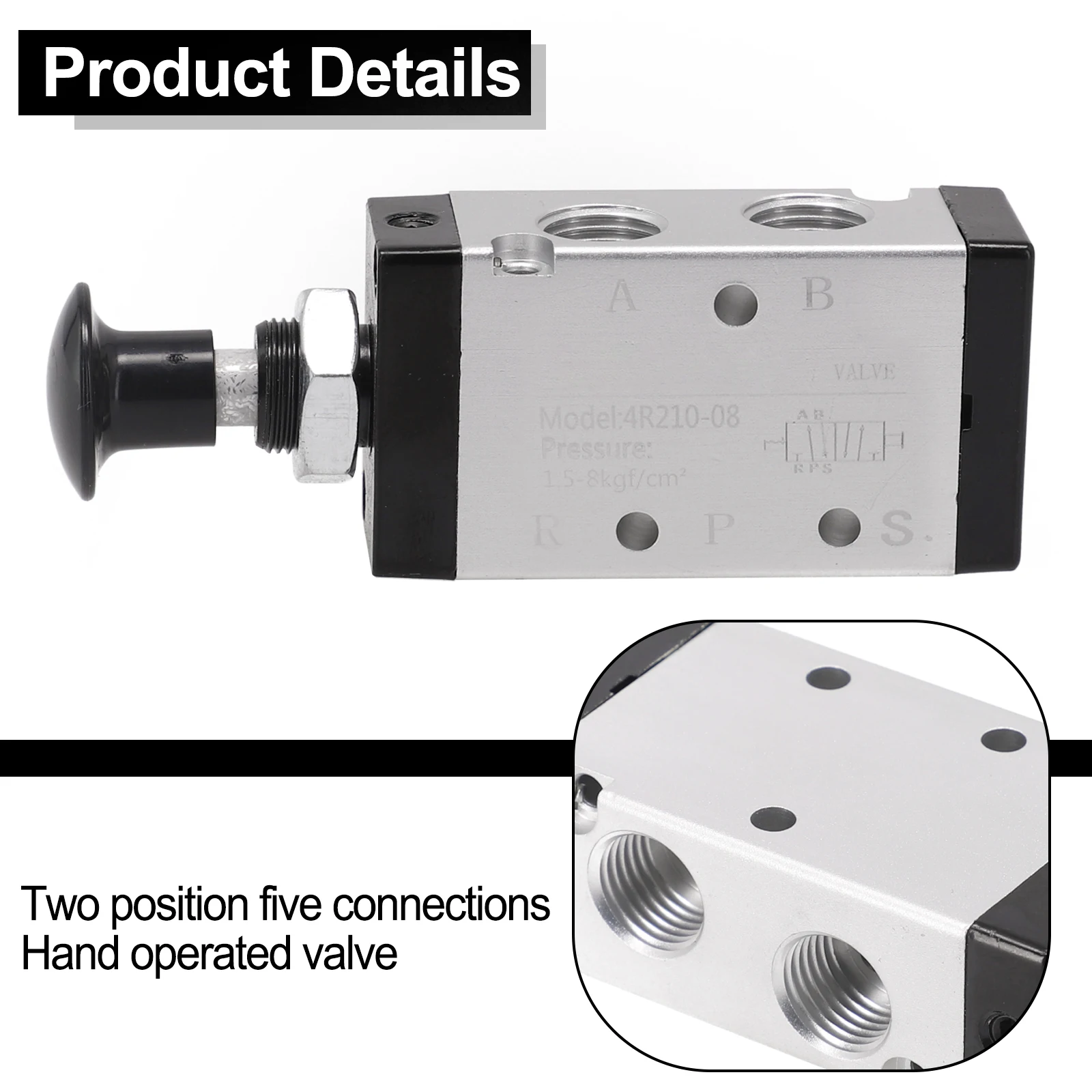 Easy Installation Valve Hand Valve High Pressure Reliable Performance Superior Sealing Aluminum Alloy For Pneumatic Systems