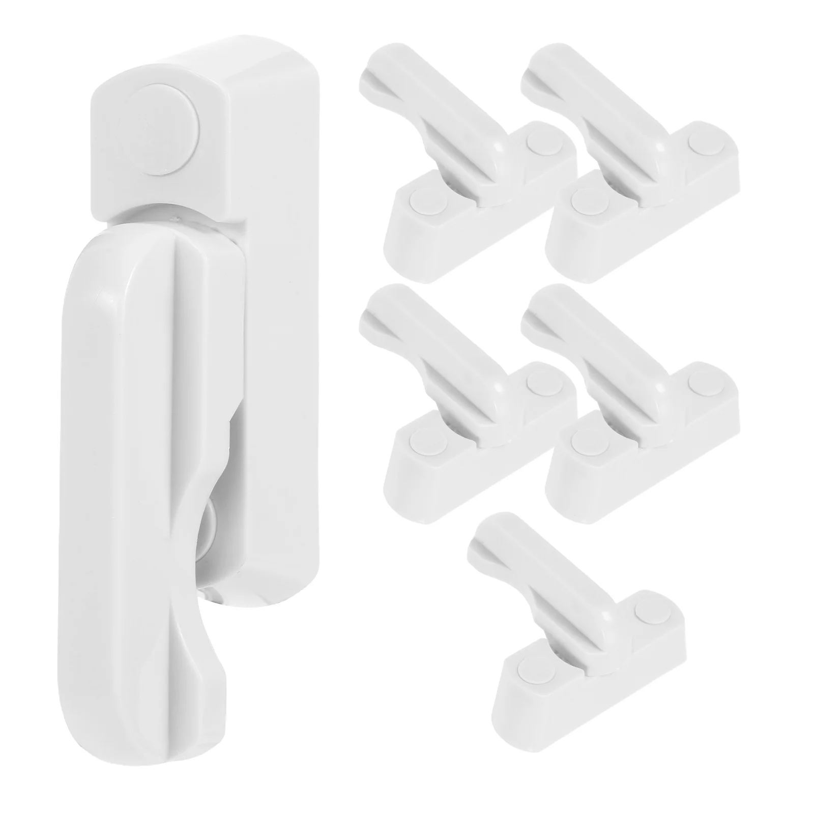 

Durable Metal Sash Locks for Windows Security Latch Replacement Safety Barn Door Latch Mechanism White