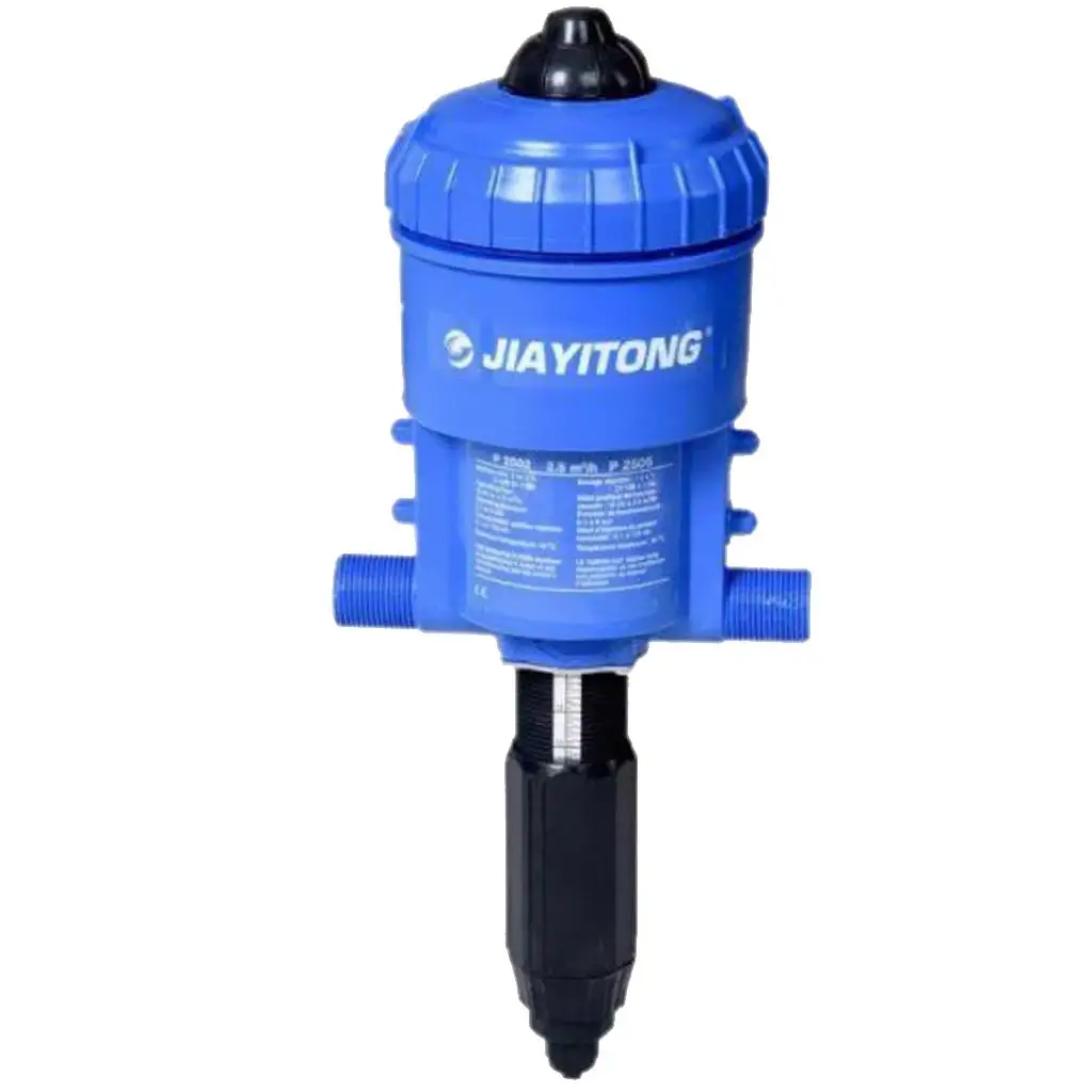 

Water-driven Chemical Fertilizer Injector Automatic Dosing Pump 1%-5% Blue