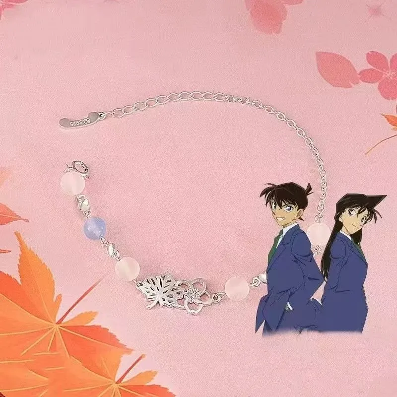 

Detective Conan Mouri Ran Kudo Shinichi Akai Shūichi Anime2D Bracelet Fashion Cartoon Cosplay Trend Accessories High-value Gift