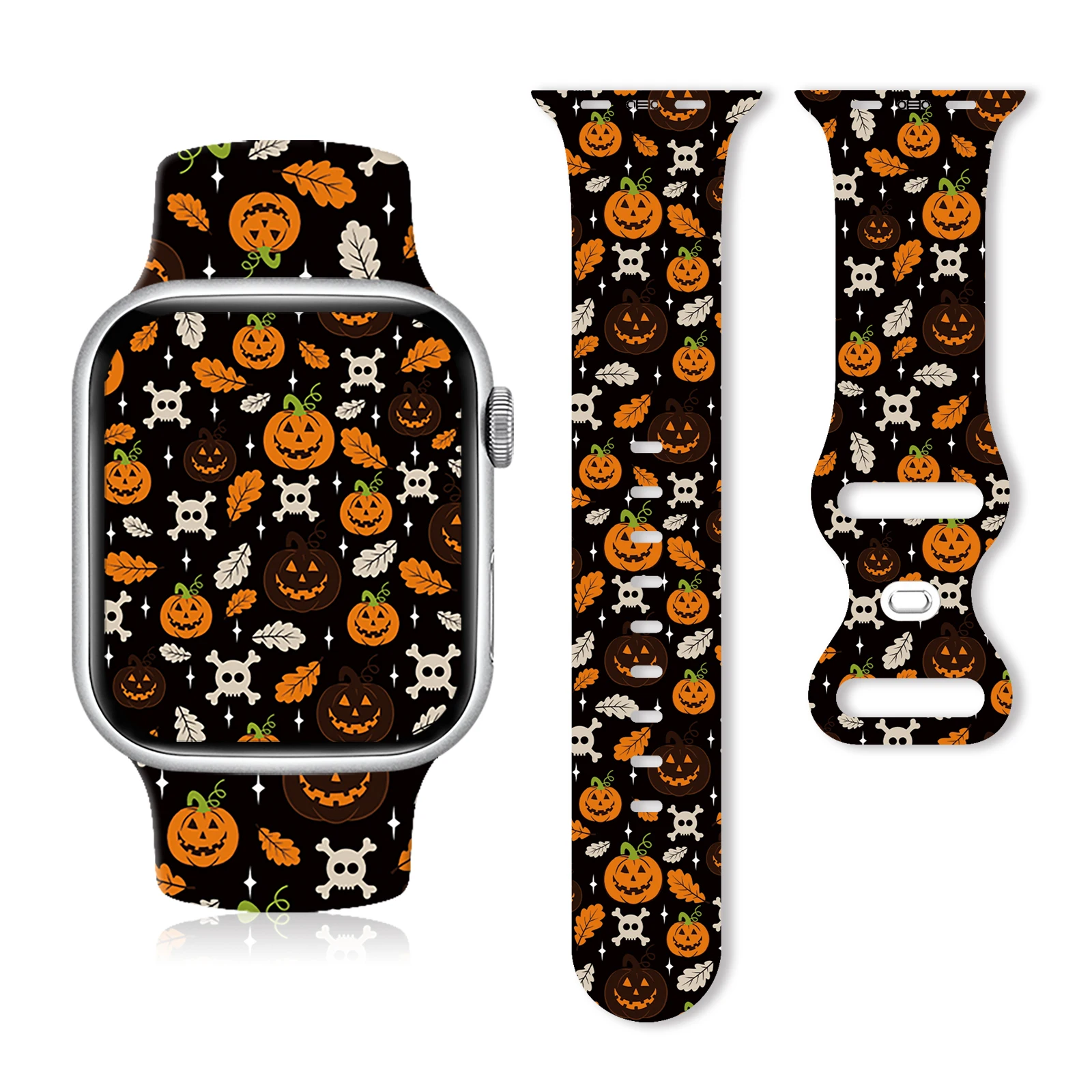 

Halloween House for Apple Watch 10 9 8 7 Silicone Band Replacable Bracelet for iWatch 46mm 42mm 41mm 40mm Watchband
