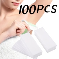 100pcs Removal Nonwoven Body Cloth Hair Remove Wax Paper Rolls High Quality Hair Removal Epilator Wax Strip Paper
