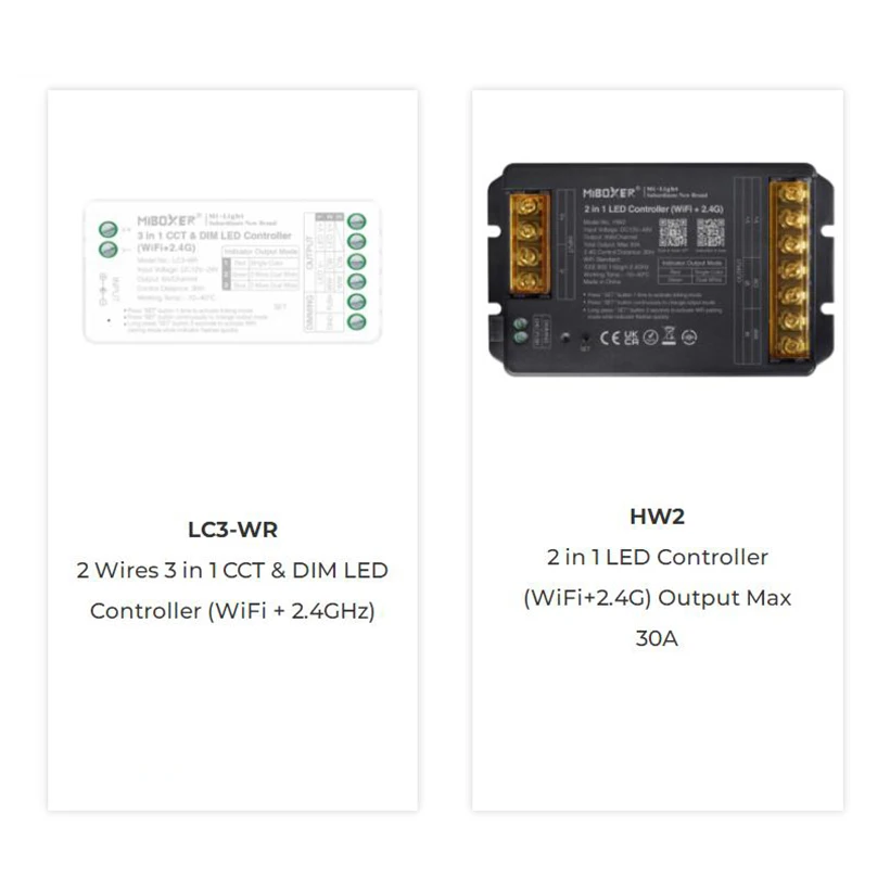 *Miboxer (WIFI+2.4G) LED Controller Single Color/CCT/ RGB/ RGBW/ RGB+CCT Smart LED Controller FUT035W+ /FUT037W+