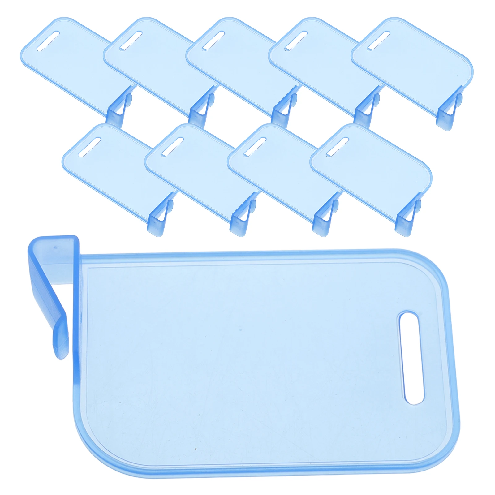 10개입 트레이딩 카드 박스 디바이더 플라스틱 클립 블루 카드 게임 액세서리 보관 정리 도구 효율적인 분류 디바이더