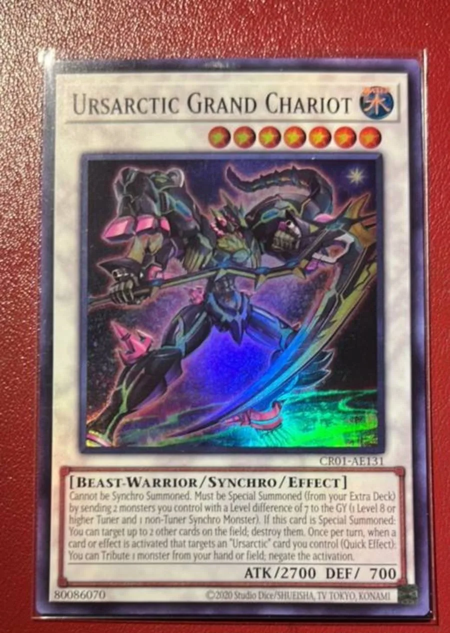 yugioh-konami-duel-monsters-cr01-ae131-ursarctic-grand-chariot-super-rare-asiatico-ingles-colecao-mint-card