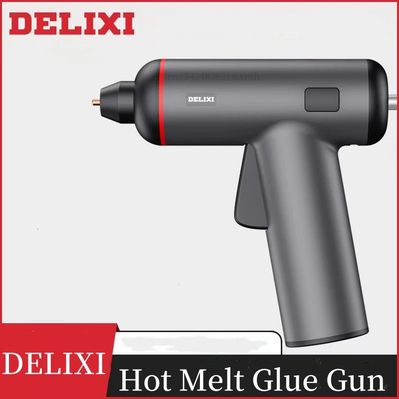 Xiaomi DELIXI Cordless Hot Melt Glue Gun Household DIY Hot Melt Adhesive 132pcs Glue Sticks Electric Thermal Mini Repair Tools