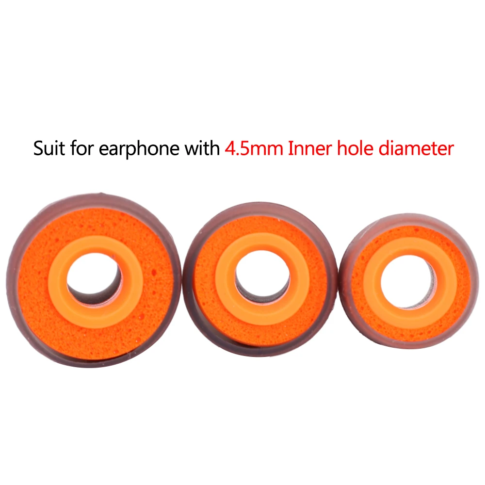 1 paire d'embouts d'oreille en mousse à mémoire de forme en Silicone de remplacement pour écouteurs universels Sony WF-1000XM4 avec coussinet d'oreille souple de 4.5mm de diamètre