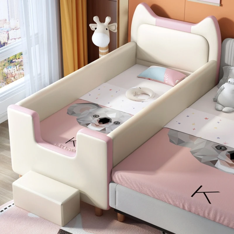 Hübsches modernes Kinderbettgestell, Matratze, weißes Kinderbett, Baby-Prinzessin, Cama Infantil, Schlafzimmermöbel