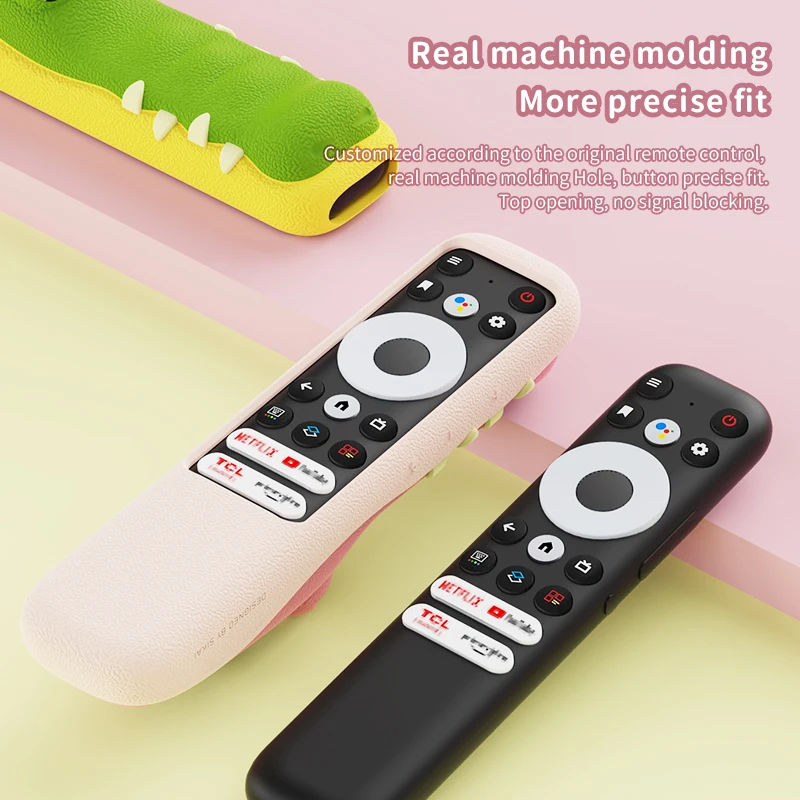 Silicone Case for TCL RC902N FMR1 Protective Cover for TCL 5-Series QLED Voice TV Remote Control 75S546 50S546 55S546 65S546