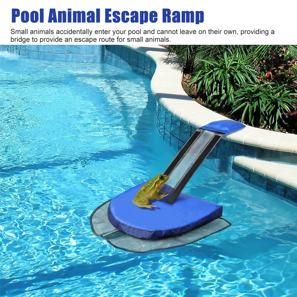 1pc Swimming Pool Small Animal Frogs Escape Net Mat Escape Channel To Save Frogs Bird Animal Saving Escape Ramp For Pool