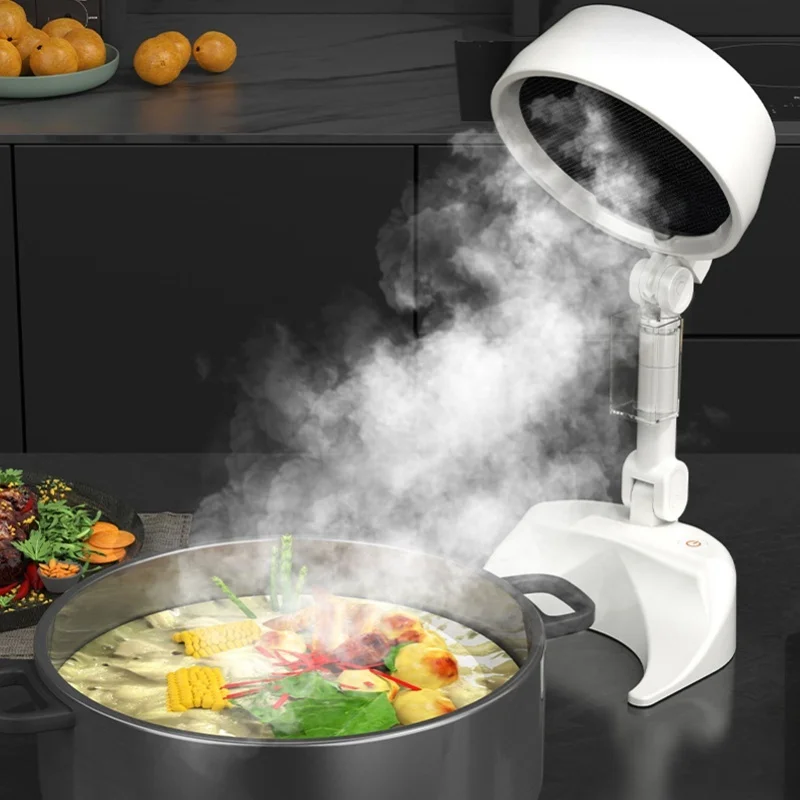 

Настольная вытяжка, 2-канальный, 3 скорости, регулируемый, складной, тихий, портативный, кухонный вытяжной вентилятор с фильтром, коробка для сбора масла