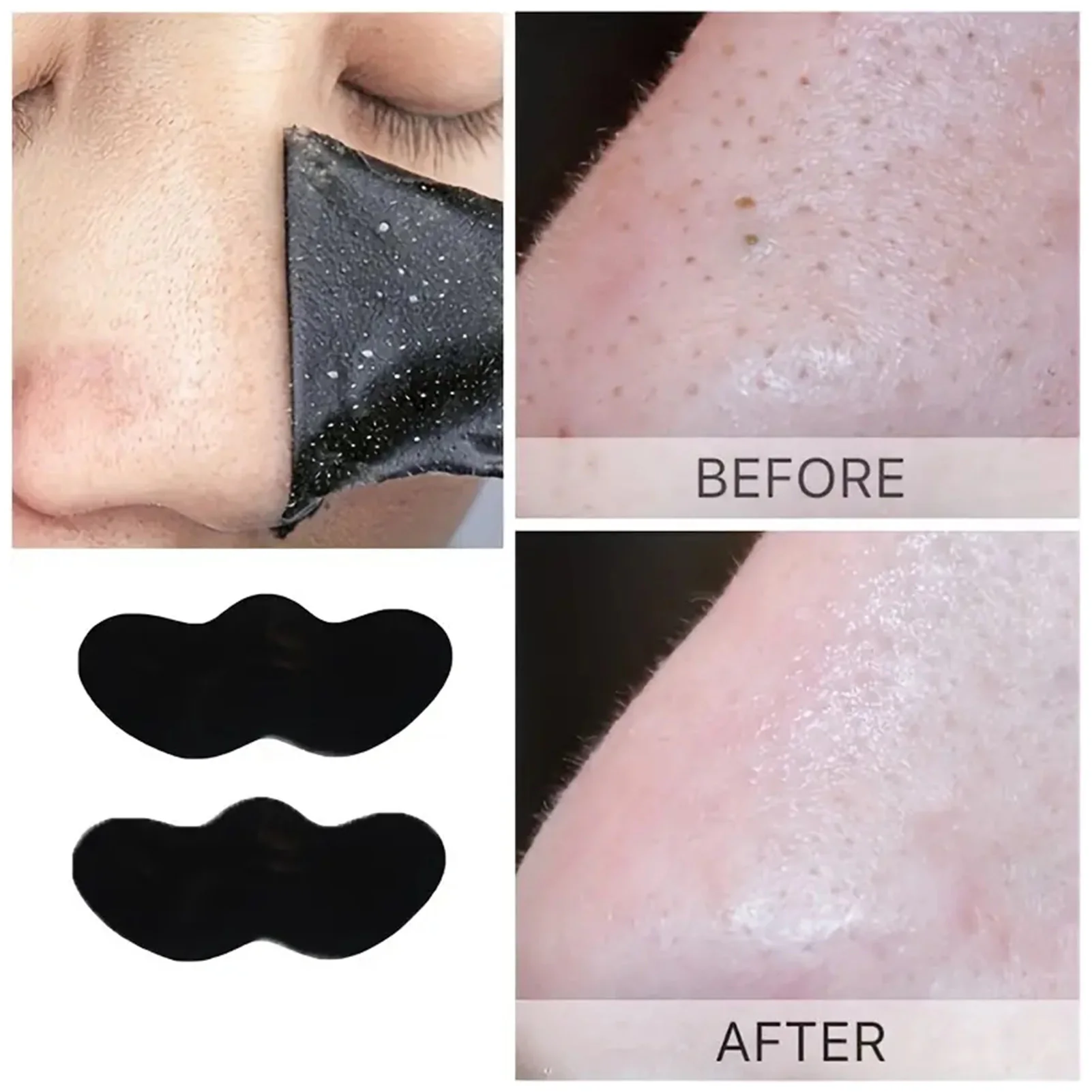 1/20/50 pçs masculino/feminino removedor de cravo tira instantânea poros desobstrução limpeza profunda nariz tira para pele oleosa remoção cravo