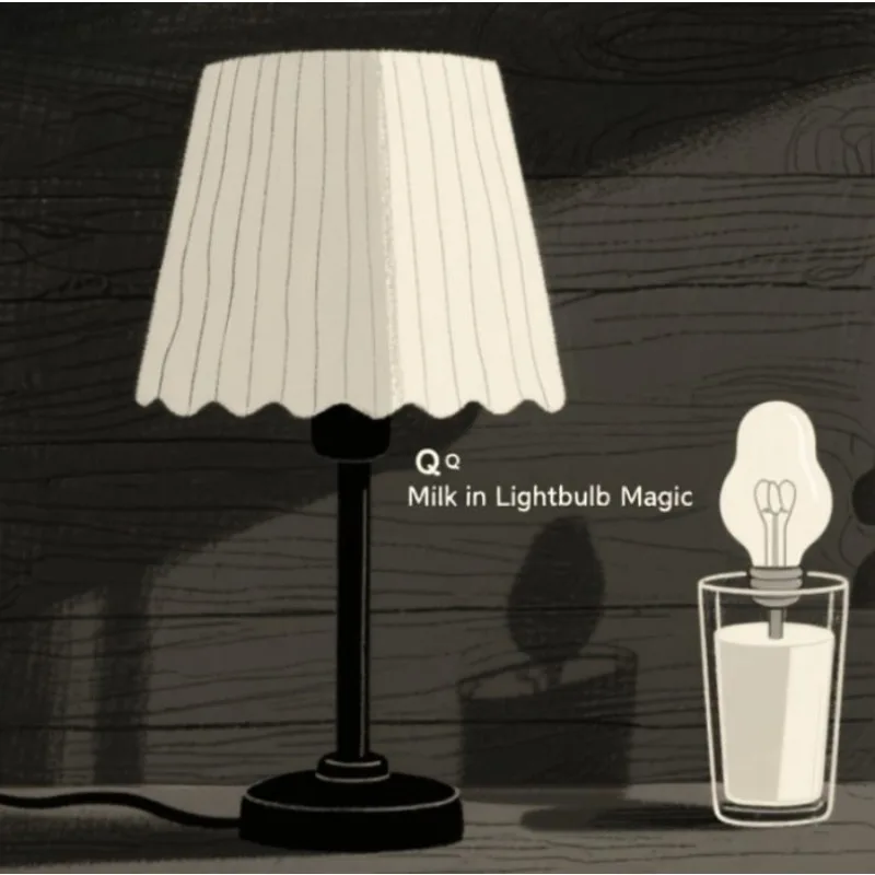 

Магический трюк с молоком и лампочкой, исчезный и появляющийся жидкий шелк, классический сценический реквизит для иллюзии для фокусников, ментализм, комедийное шоу