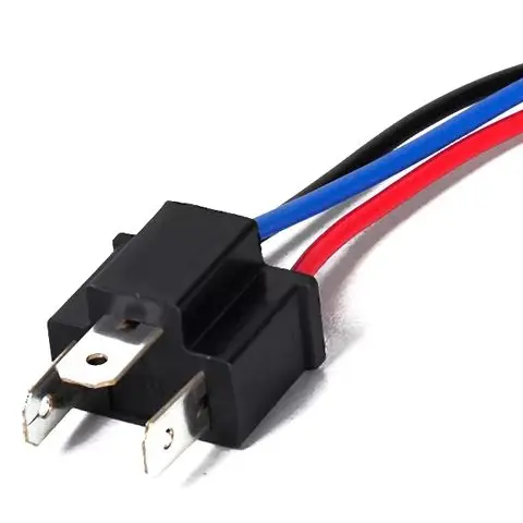 1Pcs 9003 H4 Bulb Socket Male Adapter Connector Car Headlight Fog Lamp Male Adapter Socket Wiring Harness Headlamp Connector