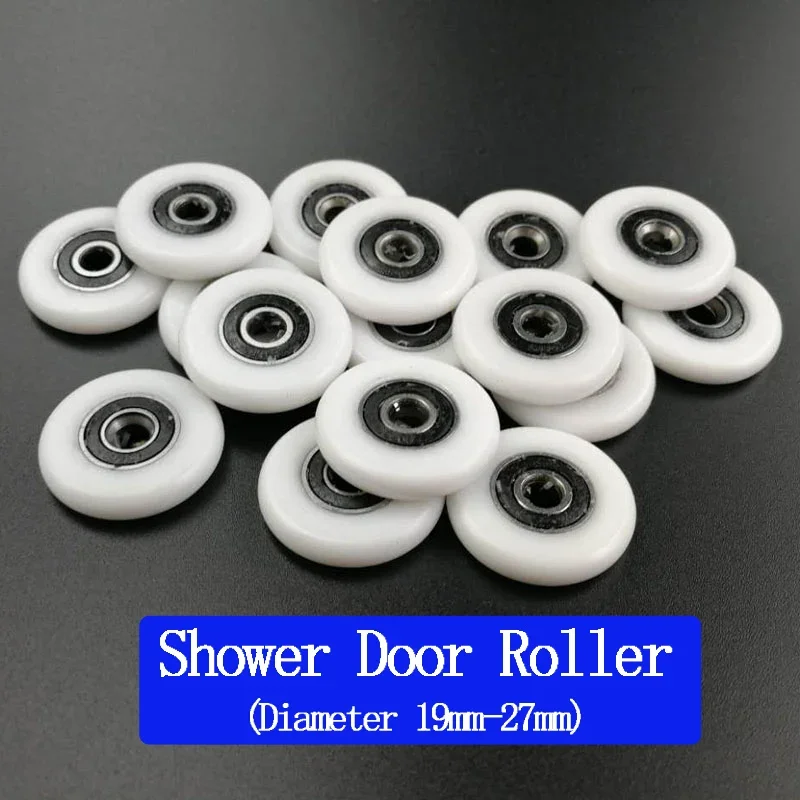 Free Shipping bathroom door runner sliding shower door roller.outside diameter 19mm/20mm/22mm/23mm/25mm/27mm bearing bore 5mm.