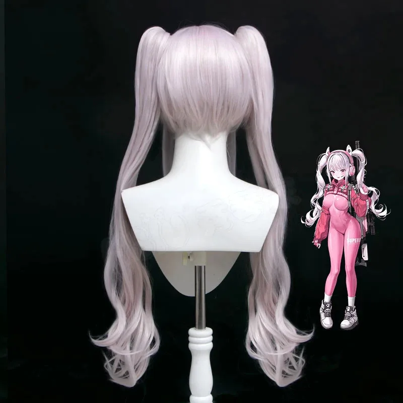 لعبة جديدة أليس شعر مستعار NIKKE آلهة النصر تأثيري الوردي سماعات الشعر الطويل هالوين كرنفال Pk;3,c'5.b;8' #4